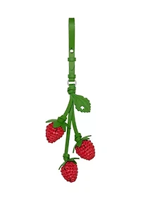 Charmed Strawberry Crochet Bag Charm