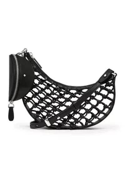 Duo Knotted Woven Crossbody Bag