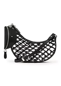 Duo Knotted Woven Crossbody Bag