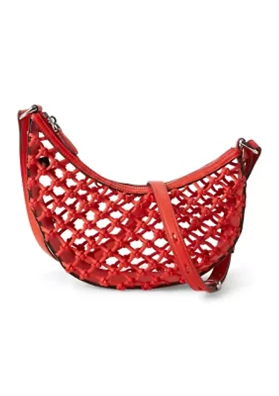 Duo Knotted Woven Crossbody Bag