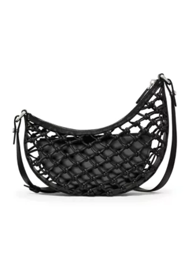 Duo Knotted Woven Crossbody Bag