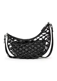 Duo Knotted Woven Crossbody Bag
