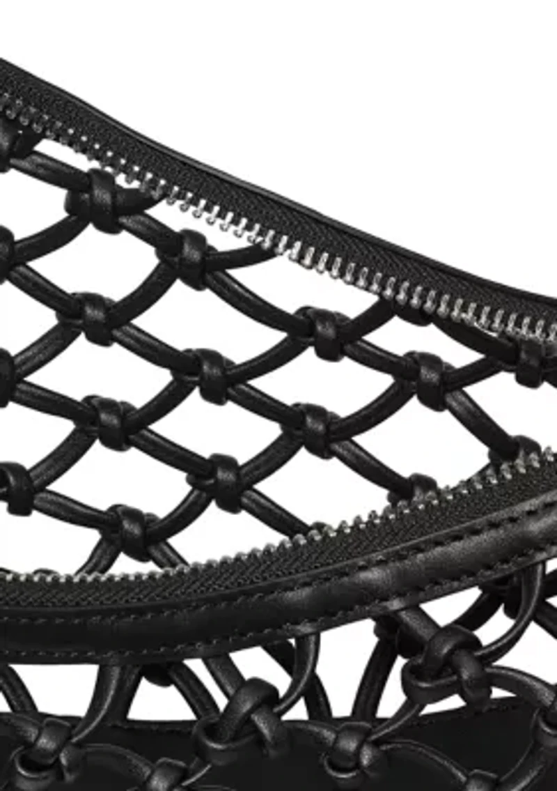 Duo Knotted Woven Crossbody Bag