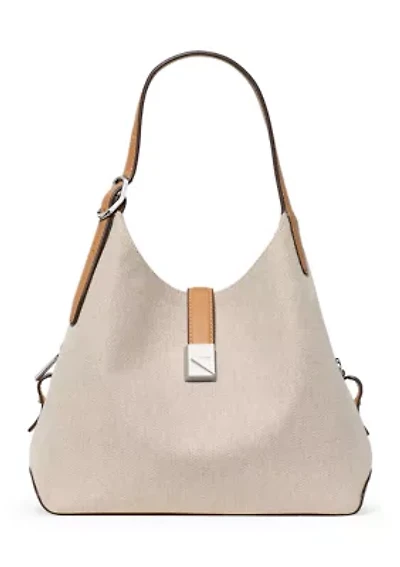 Deco Canvas Crossbody Tote Bag