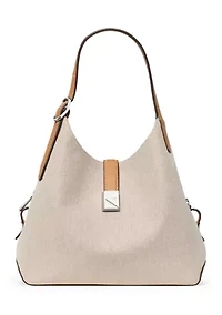 Deco Canvas Crossbody Tote Bag