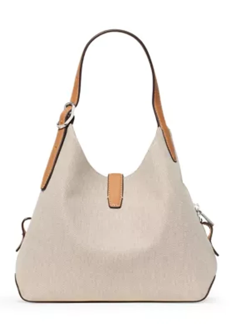 Deco Canvas Crossbody Tote Bag