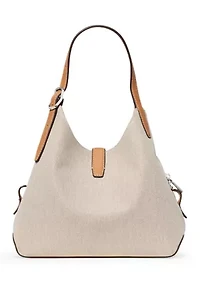 Deco Canvas Crossbody Tote Bag