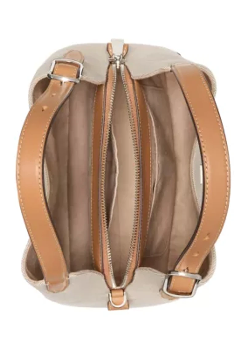 Deco Canvas Crossbody Tote Bag