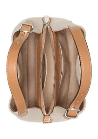 Deco Canvas Crossbody Tote Bag