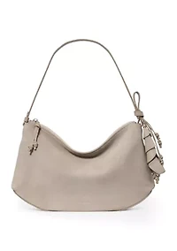 Loop Suede Large Shoulder Bag
