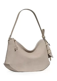 Loop Suede Large Shoulder Bag