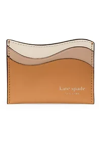 Devin Wavy Leather Card Holder