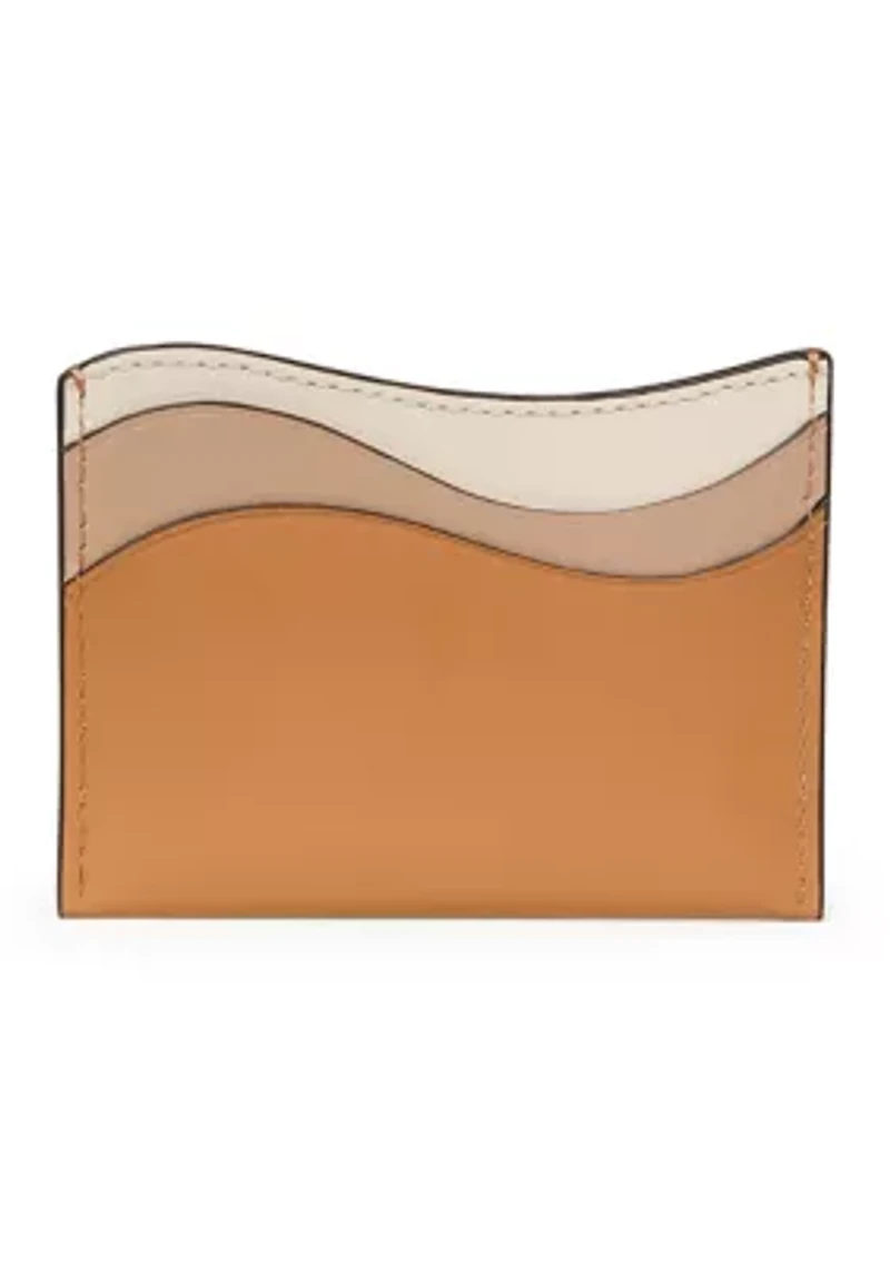Devin Wavy Leather Card Holder