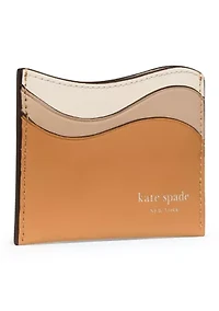 Devin Wavy Leather Card Holder