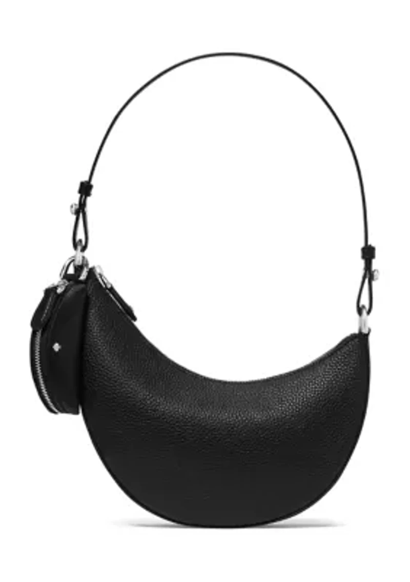 Duo Pebbled Leather Mini Shoulder Bag