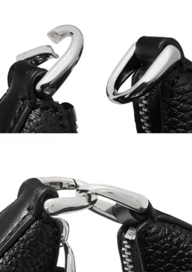 Duo Pebbled Leather Mini Shoulder Bag