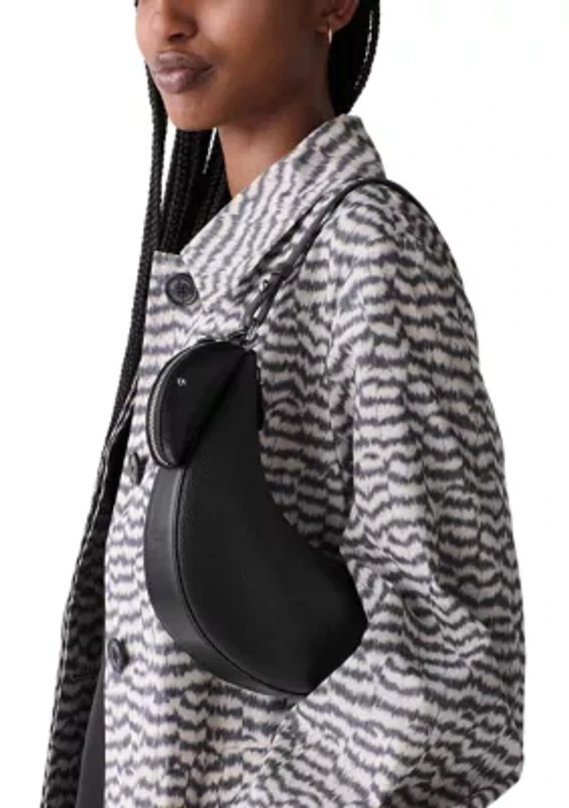 Duo Pebbled Leather Mini Shoulder Bag