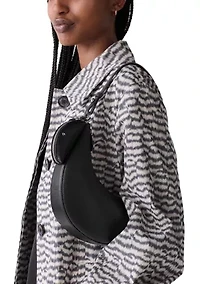 Duo Pebbled Leather Mini Shoulder Bag