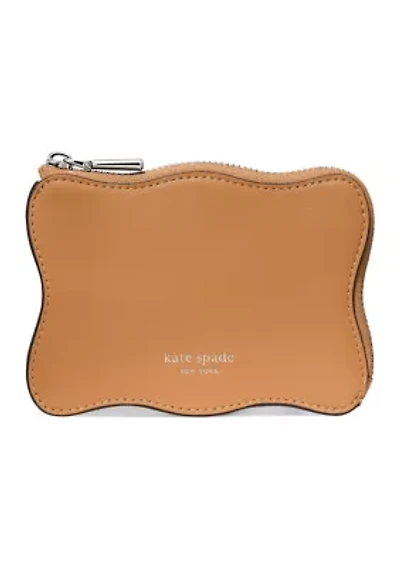 Wavy Mini Zip Card Case