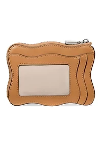 Wavy Mini Zip Card Case