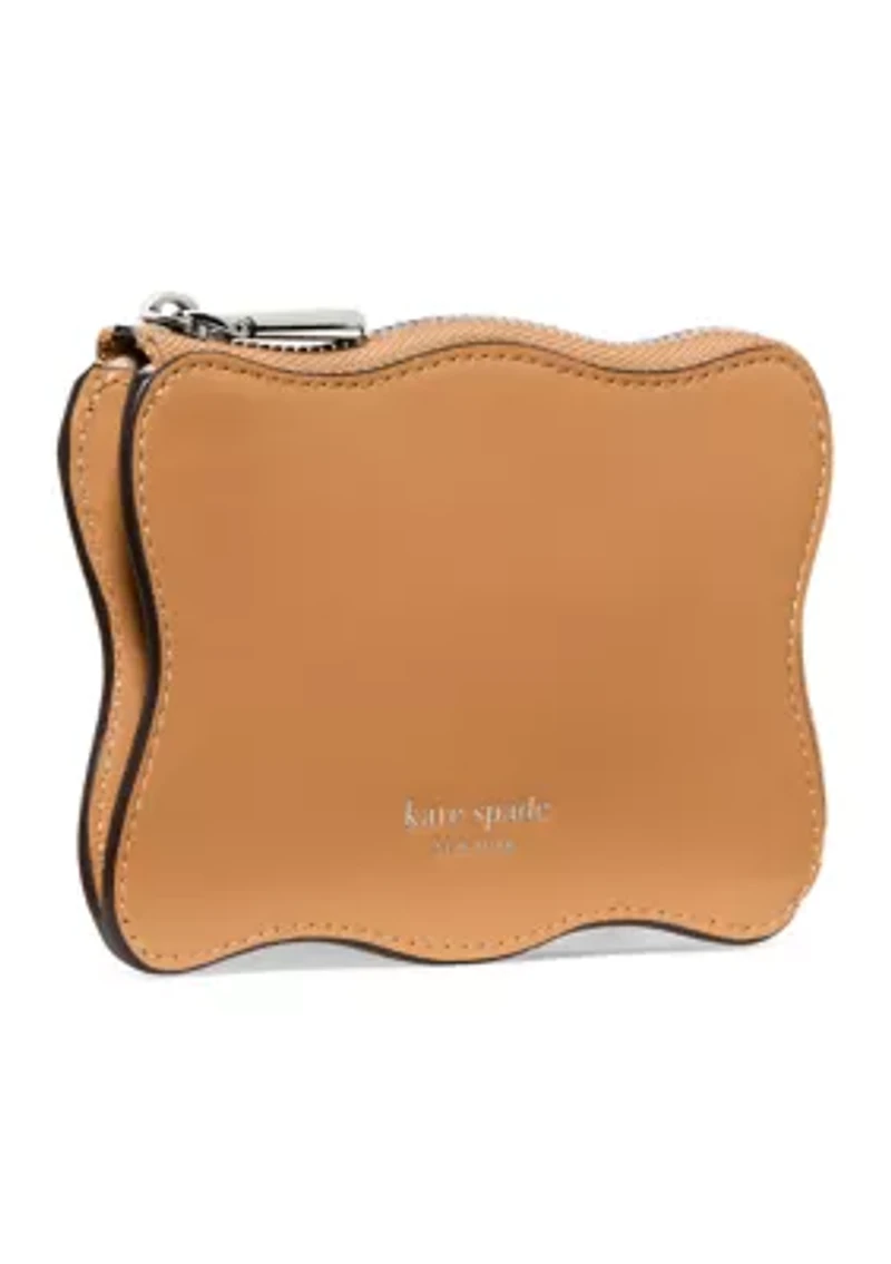 Wavy Mini Zip Card Case