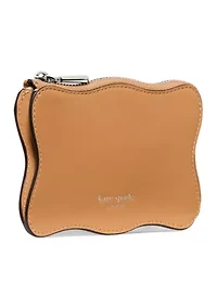 Wavy Mini Zip Card Case