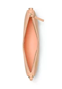 Banana Print Leather Wristlet
