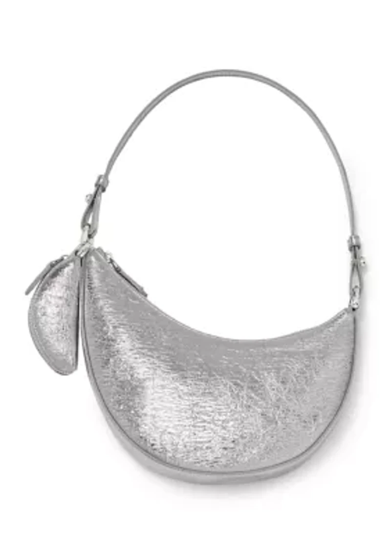 Duo Crinkle Metallic Leather Mini Shoulder Bag