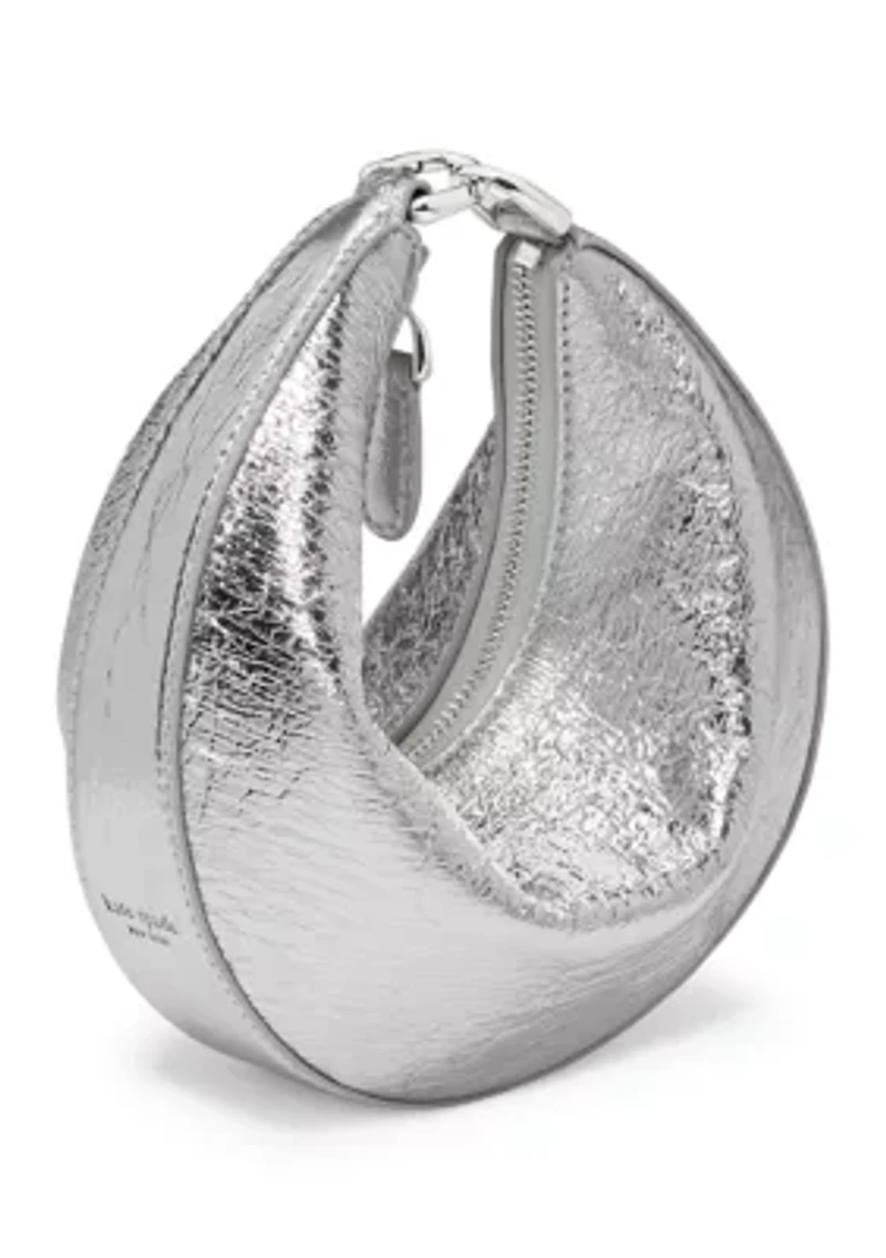 Duo Crinkle Metallic Leather Mini Shoulder Bag