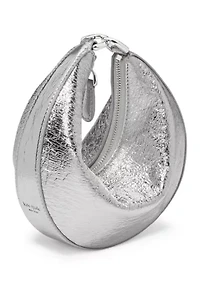 Duo Crinkle Metallic Leather Mini Shoulder Bag