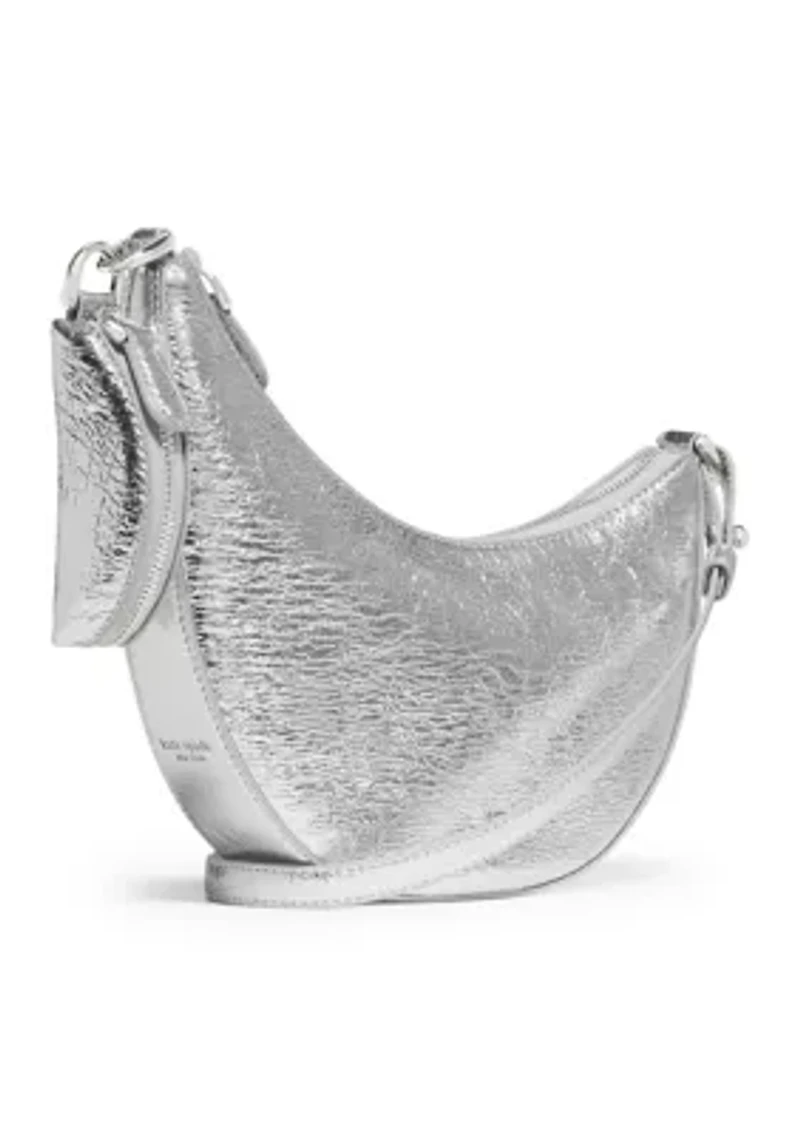 Duo Crinkle Metallic Leather Mini Shoulder Bag