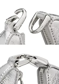 Duo Crinkle Metallic Leather Mini Shoulder Bag