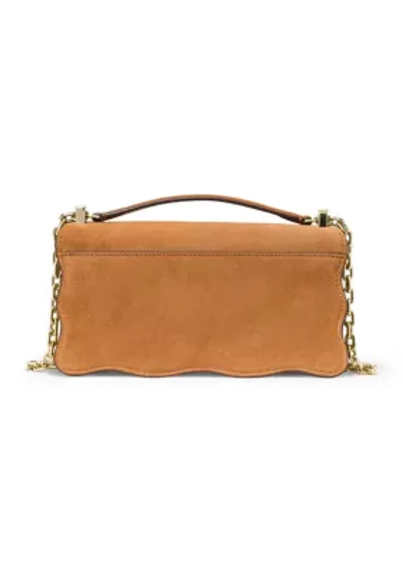Deco Wavy Suede Mini Crossbody Bag