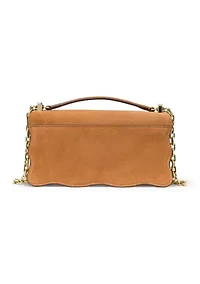 Deco Wavy Suede Mini Crossbody Bag