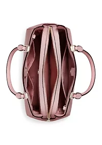 Leila Pebbled Leather Medium Triple Compartment Satchel