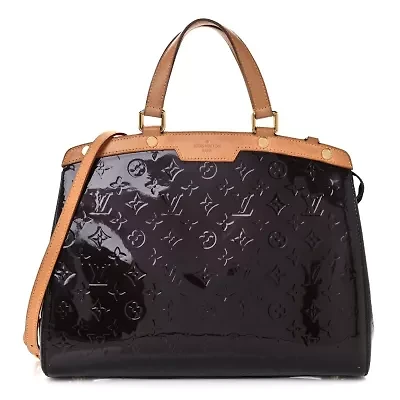 Louis Vuitton Brea Blanc Corail Monogram Vernis Tote Bag -FINAL SALE NO RETURNS