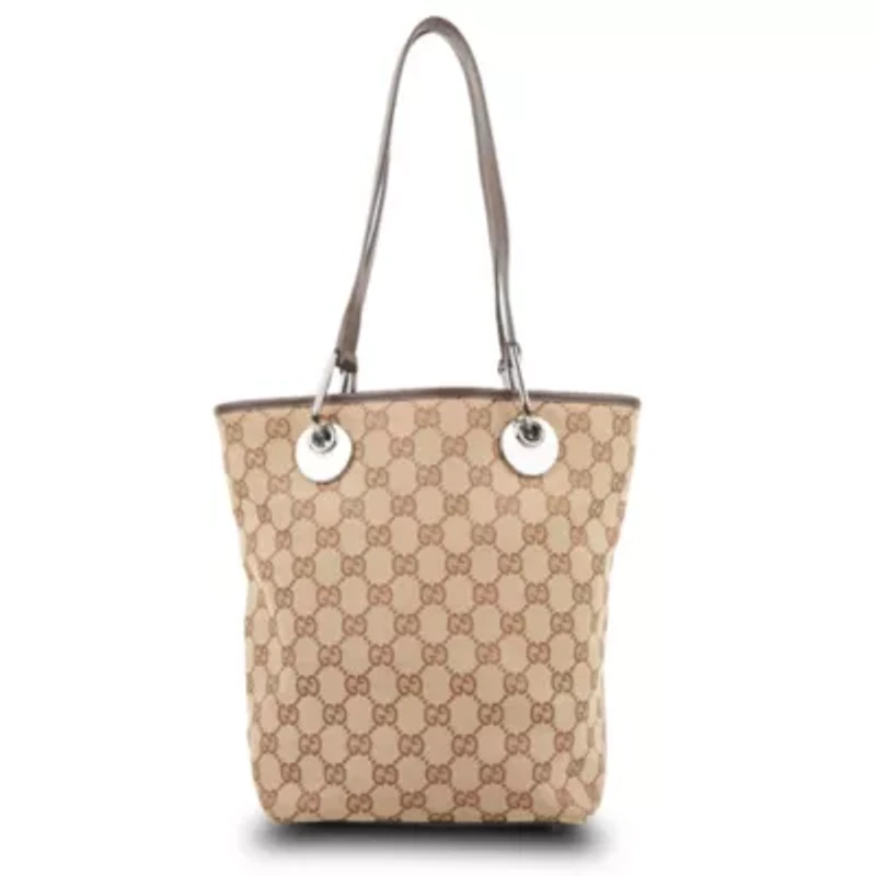 Gucci Eclipse Tote Bag GG Canvas -FINAL SALE NO RETURNS
