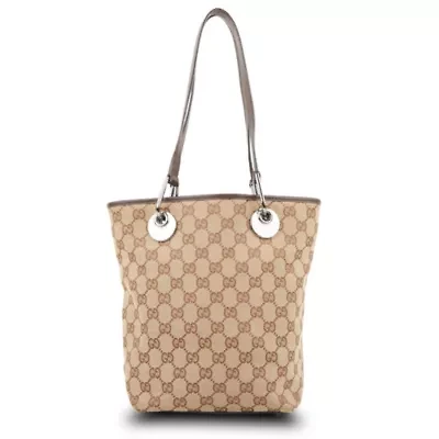 Gucci Eclipse Tote Bag GG Canvas -FINAL SALE NO RETURNS