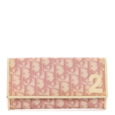 Dior Monogram Girly Flap Wallet Pink -FINAL SALE NO RETURNS