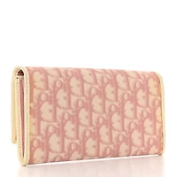Dior Monogram Girly Flap Wallet Pink -FINAL SALE NO RETURNS