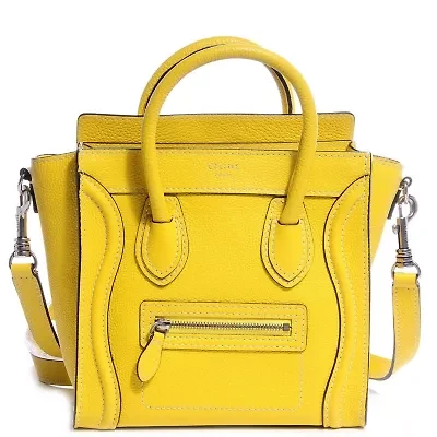 Celine Nano Luggage Drummed Leather -FINAL SALE NO RETURNS