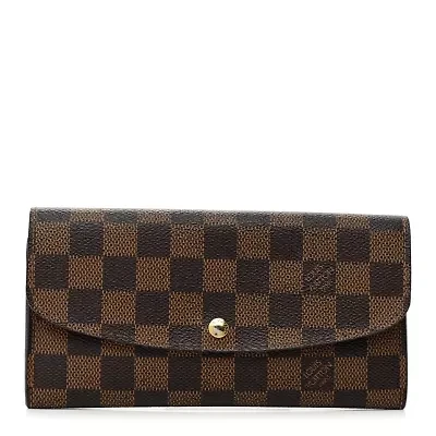 Louis Vuitton Damier Ebene Emilie Wallet -FINAL SALE NO RETURNS
