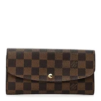 Louis Vuitton Damier Ebene Emilie Wallet -FINAL SALE NO RETURNS