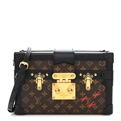 Louis Vuitton Monogram Petite Malle Black -FINAL SALE NO RETURNS