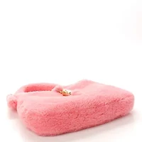 Gucci Shearling Small Jackie 1961 Shoulder Bag Lotus Pink -FINAL SALE NO RETURNS
