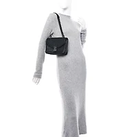 Celine Calfskin Quilted Medium C Bag Black -FINAL SALE NO RETURNS