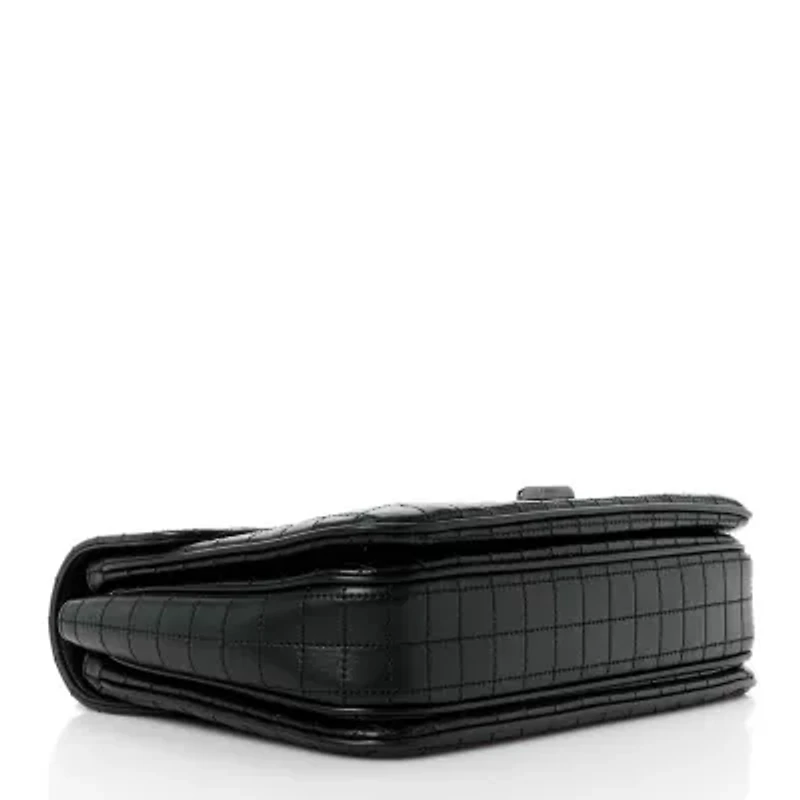 Celine Calfskin Quilted Medium C Bag Black -FINAL SALE NO RETURNS