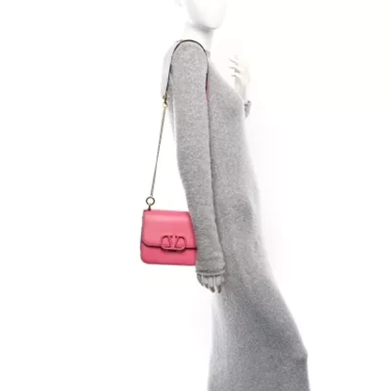 Valentino Smooth Calfskin Small VSling Shoulder Bag Pink -FINAL SALE NO RETURNS