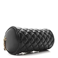 Versace Nappa Quilted Medusa Shoulder Bag Black -FINAL SALE NO RETURNS