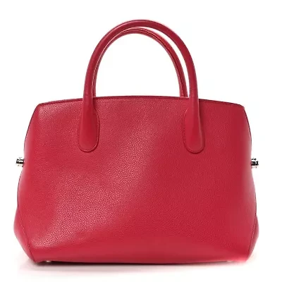 Dior Grained Calfskin Bar Tote Coquelicot -FINAL SALE NO RETURNS